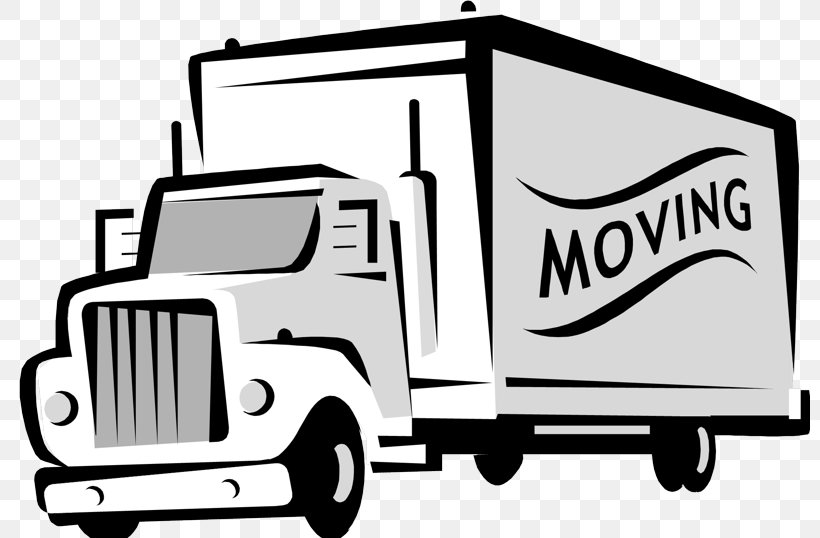 Mover Car Truck U-Haul Clip Art, PNG, 800x538px, Mover, Automotive Design, Automotive Exterior, Black And White, Brand Download Free