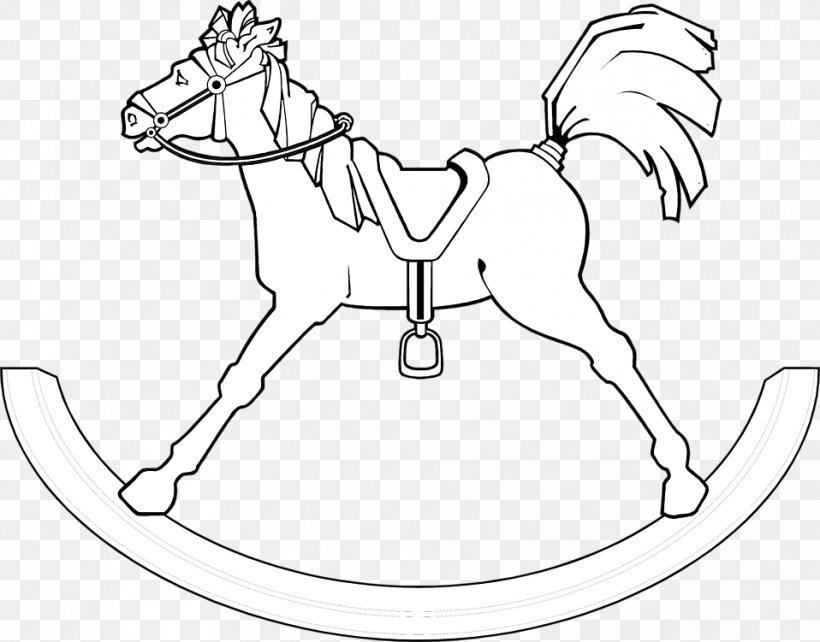 Rocking Horse Pony Drawing, PNG, 958x751px, Horse, Art, Black, Black And White, Bridle Download Free