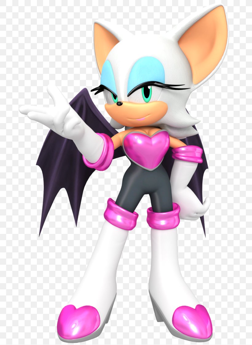 Rouge The Bat Sonic Heroes Sonic The Fighters Shadow The Hedgehog Sonic The Hedgehog, PNG, 712x1121px, Rouge The Bat, Action Figure, Amy Rose, Bat, Cartoon Download Free