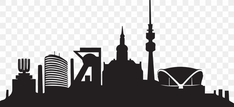 Borussia Dortmund Skyline Waltrop Ruhr Westfalenstadion, PNG, 1905x873px, Borussia Dortmund, Architecture, Art, Black And White, Brand Download Free