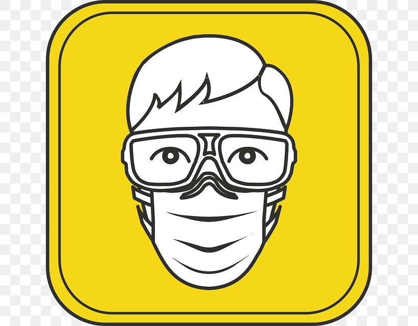 Eye Protection Personal Protective Equipment Clip Art, PNG, 640x640px, Eye Protection, Area, Black And White, Emoticon, Eye Download Free