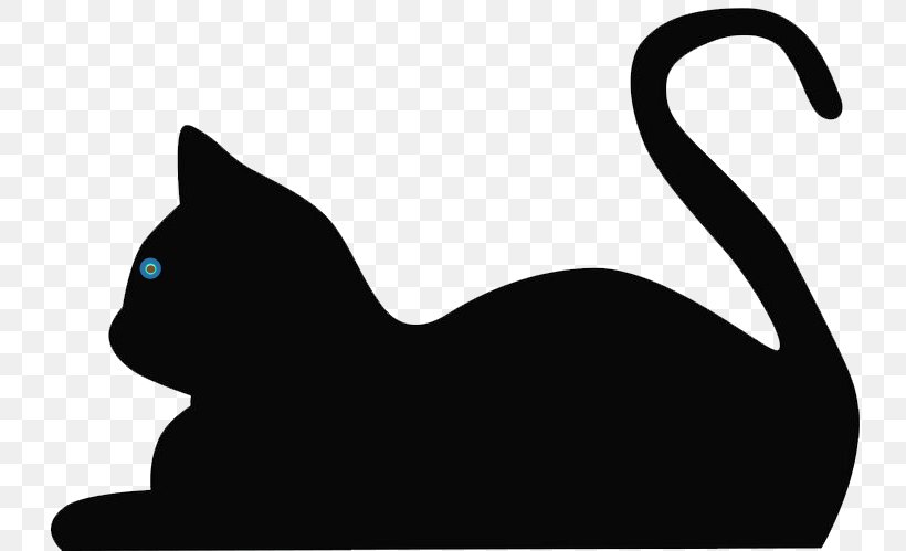 Cat Clip Art Silhouette Illustration Image, PNG, 736x499px, Cat, Black, Black Cat, Blackandwhite, Felidae Download Free