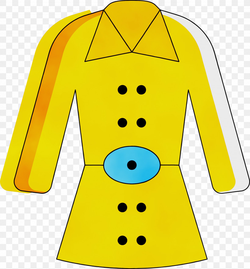 Yellow Clothing Sleeve Outerwear, PNG, 2790x3004px, Winter Clothing, Cloth, Clothing, Outerwear, Paint Download Free
