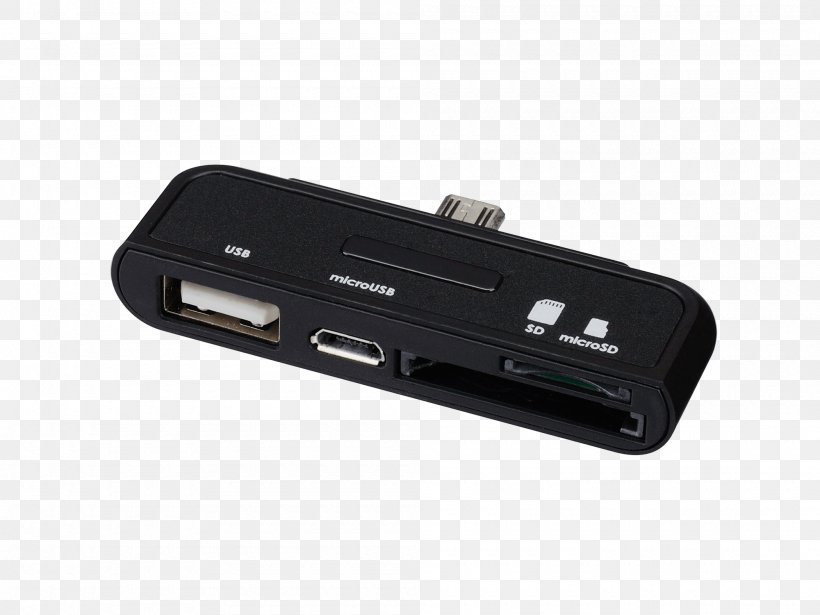 Card Reader USB Secure Digital Computer Compatibility Android, PNG, 2000x1500px, Card Reader, Adapter, Android, Android Green, Cable Download Free
