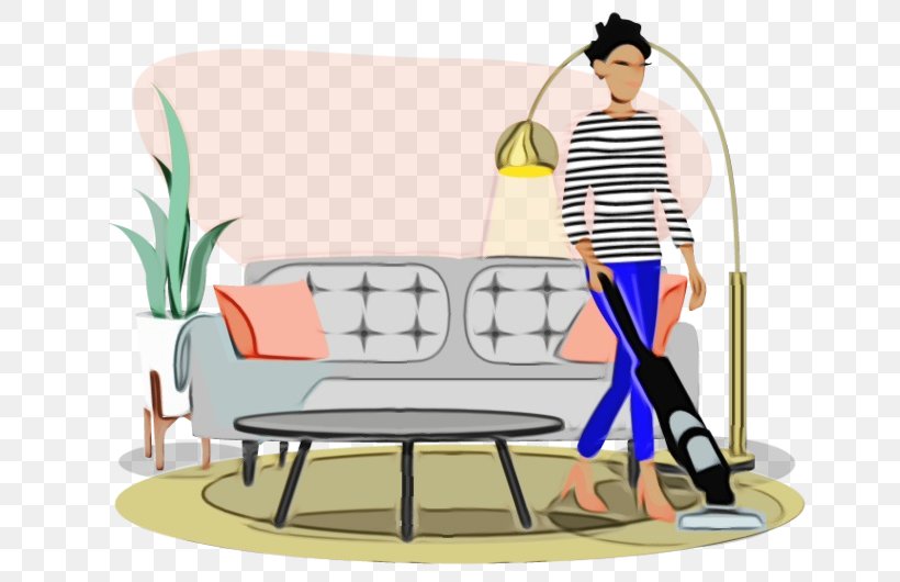 Furniture Table Cartoon Clip Art Room, PNG, 655x530px, Watercolor, Cartoon, Chair, Couch, Furniture Download Free