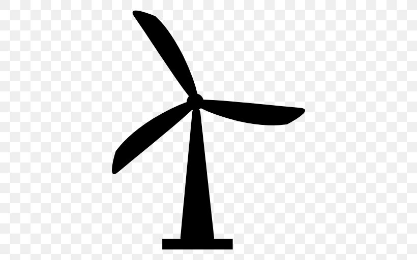 Windmill Wind Turbine Energy, PNG, 512x512px, Windmill, Black And White, Electrical Energy, Energy, Mill Download Free