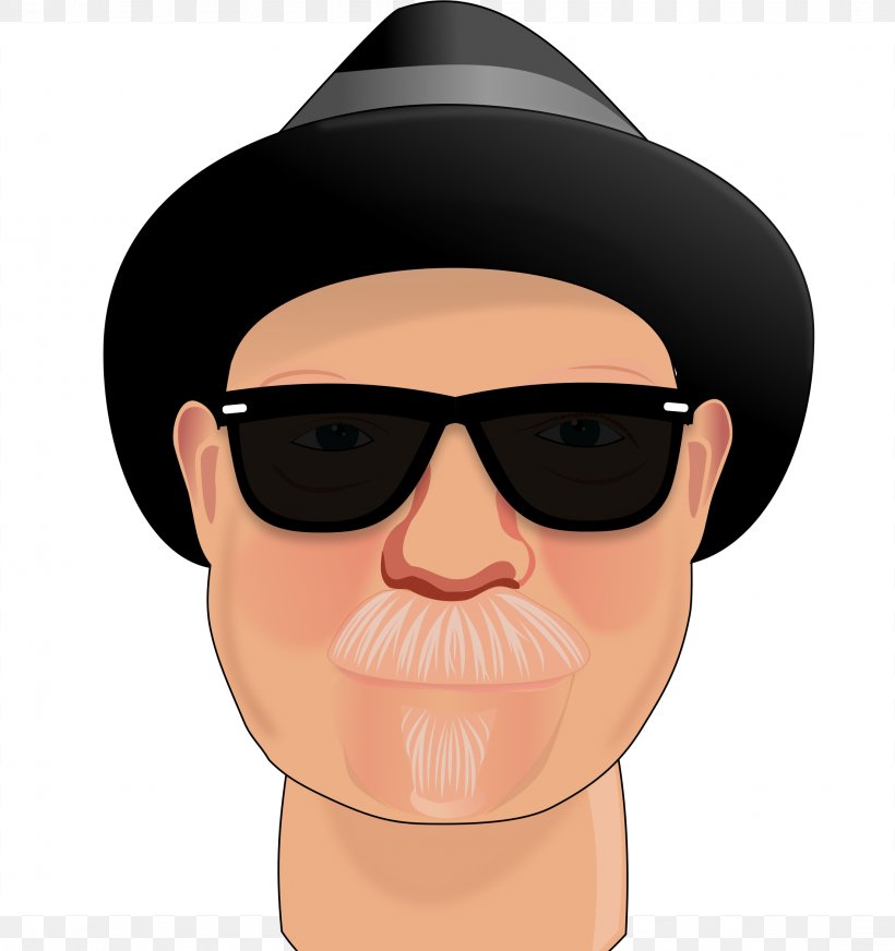 Clip Art Openclipart Black Hat Briefings Glasses Cartoon, PNG, 2206x2348px, Black Hat Briefings, Black Hat, Blues, Cartoon, Chin Download Free