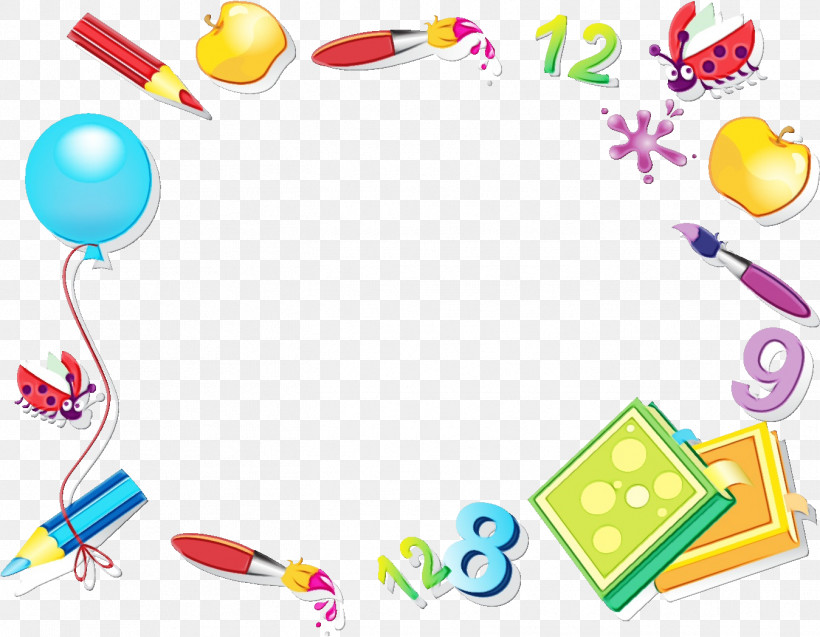 School Supplies, PNG, 1349x1049px, Watercolor, College, Day School, Education, Educational Institution Download Free