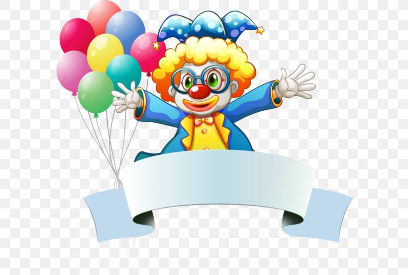 Clown Royalty-free Illustration, PNG, 600x554px, Clown, Art, Banner, Circus, Comedian Download Free