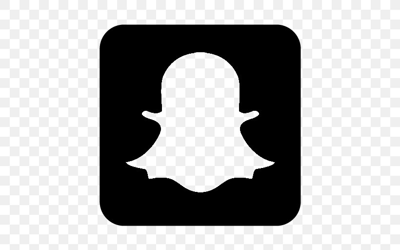Snapchat Social Media Logo, PNG, 512x512px, Snapchat, Advertising, Android, Black And White, Brand Download Free