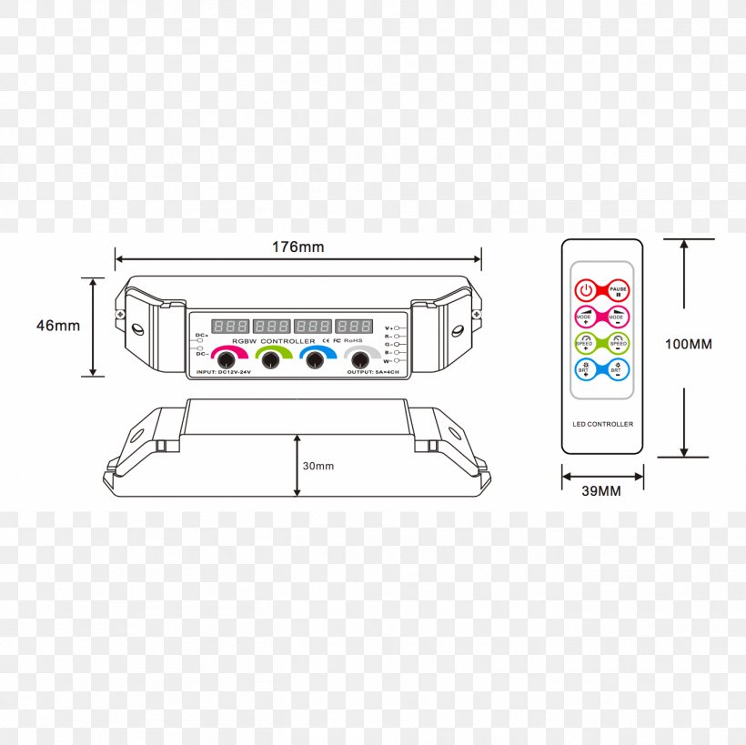 Electronics Accessory RGB Color Model LED Strip Light Dimmer, PNG, 1354x1354px, Electronics Accessory, Area, Color, Diagram, Dimmer Download Free