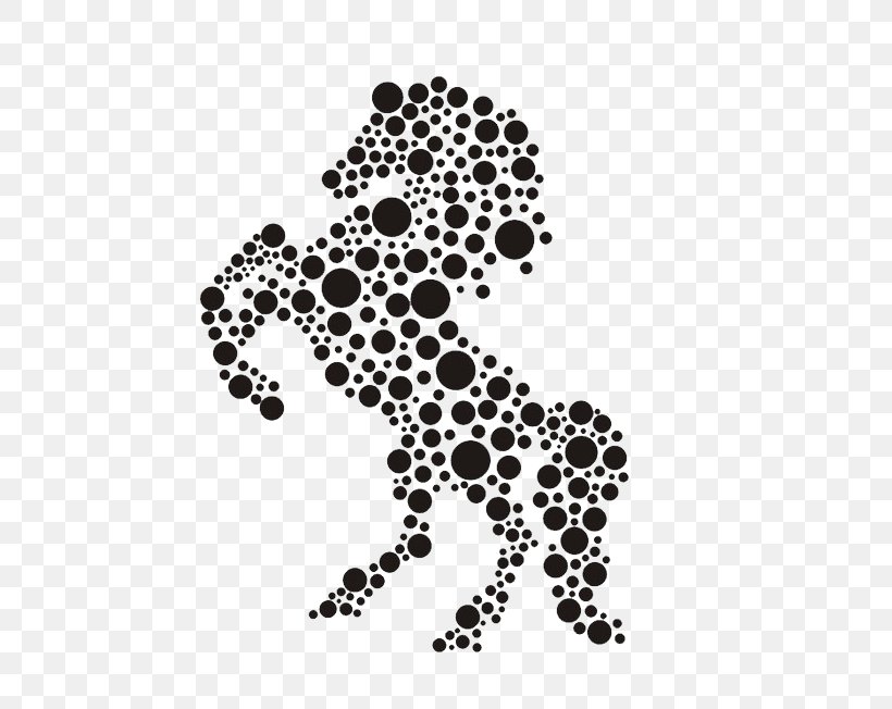 Horse Dots Composed Of - Horse Point PNG