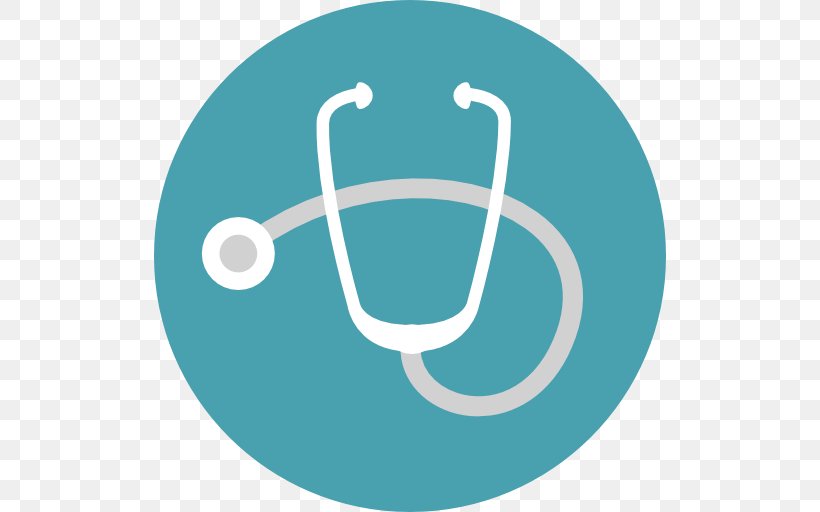 Stethoscope Medicine, PNG, 512x512px, Stethoscope, Aqua, Brand, Clinic, Health Care Download Free
