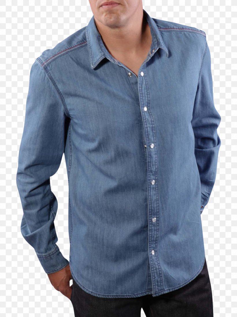 Dress Shirt T-shirt Denim Jeans, PNG, 1200x1600px, Dress Shirt, Button, Cobalt Blue, Denim, Jean Jacket Download Free