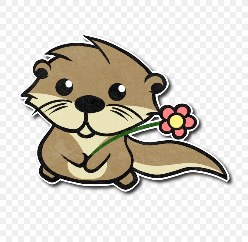 Sea Otter Dog North American River Otter Clip Art, PNG, 800x800px, Watercolor, Cartoon, Flower, Frame, Heart Download Free
