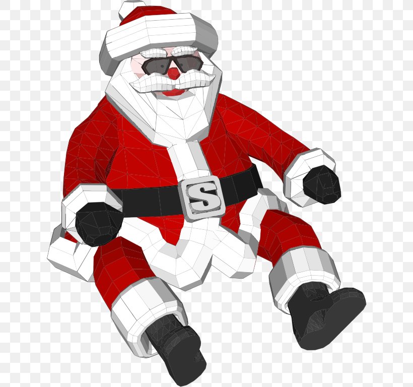 Santa Claus NORAD Tracks Santa Polygon Christmas Clip Art, PNG, 636x768px, Santa Claus, Christmas, Fictional Character, Gift, Google Santa Tracker Download Free