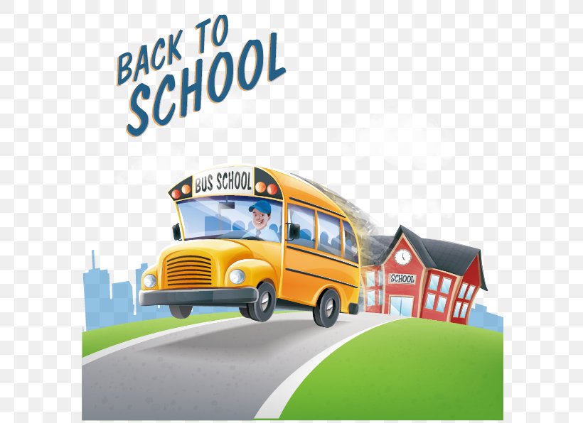 School Bus Bus Driver, PNG, 596x596px, Bus, Automotive Design, Brand, Illustration, Mode Of Transport Download Free