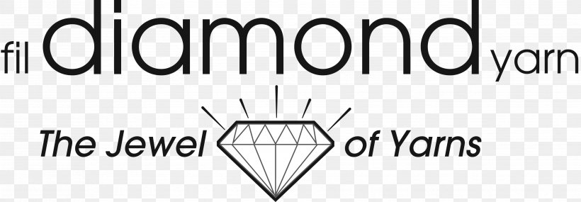Logo Diamond Yarn Of Canada Ltd Brand, PNG, 3515x1224px, Logo, Area, Black, Black And White, Brand Download Free