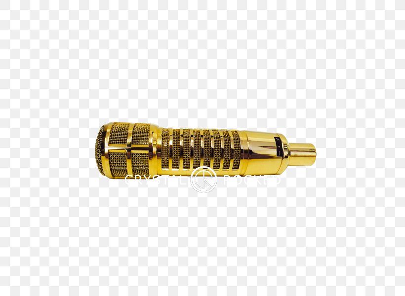Microphone Electro-Voice Gold Plating Crystal Rocked, PNG, 600x600px, Microphone, Ammunition, Brand, Brass, Company Download Free
