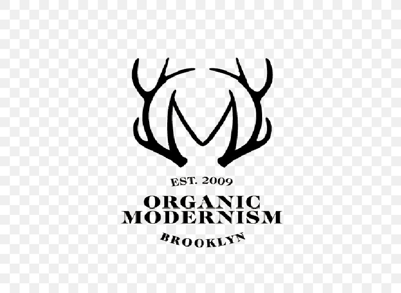 Organic Modernism Logo Mid-century Modern Graphic Design, PNG, 600x600px, Logo, Antler, Area, Artwork, Black Download Free