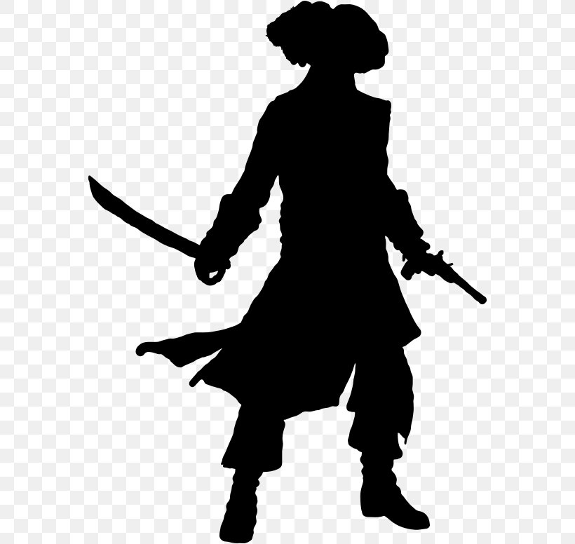 Piracy Silhouette Clip Art, PNG, 570x776px, Piracy, Black, Black And White, Black Pearl, Cold Weapon Download Free