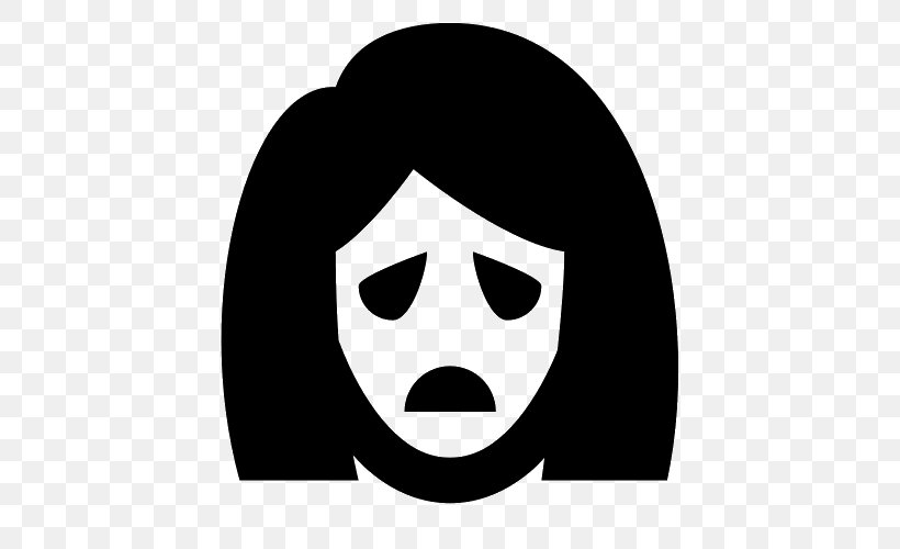 Smiley Sadness Emoticon Clip Art, PNG, 500x500px, Smiley, Avatar, Black, Black And White, Emoticon Download Free