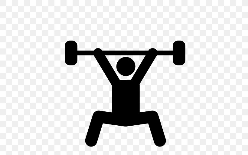 Olympic Weightlifting Weight Training Dumbbell, PNG, 512x512px, Olympic Weightlifting, Black, Black And White, Deportes De Fuerza, Dumbbell Download Free