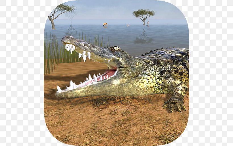 Nile Crocodile Crocodile Simulator 2015 Wild Crocodile Simulator 3D, PNG, 512x512px, 911 Rescue Simulator 2016, Nile Crocodile, Alligator, American Alligator, Android Download Free
