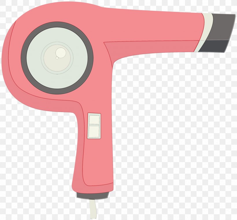 Hair Dryer Pink Material Property Audio Equipment, PNG, 2400x2225px, Watercolor, Audio Equipment, Hair Dryer, Material Property, Paint Download Free