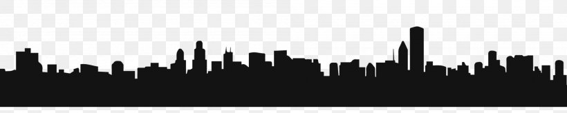 Skyline Drawing Silhouette Graphic Design, PNG, 2000x402px, Skyline, Black And White, City, Deviantart, Drawing Download Free