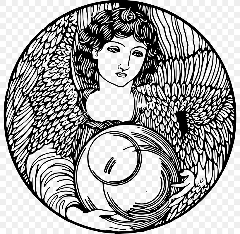 Drawing Angel Circle Clip Art, PNG, 796x800px, Drawing, Angel, Art, Artwork, Black And White Download Free