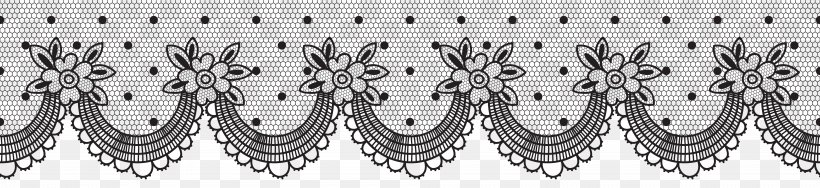 Lace Clip Art, PNG, 8000x1843px, Black And White, Damask, Lace, Monochrome, Monochrome Photography Download Free