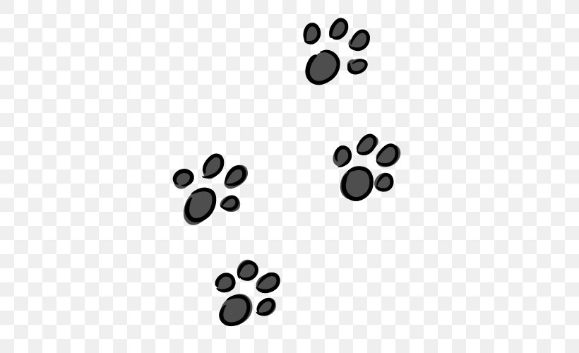 Paw Footprint Dog Clip Art, PNG, 500x500px, Paw, Animal, Black, Black And White, Body Jewelry Download Free