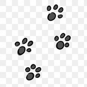 Footprints - Paw Footprint Dog Clip Art PNG