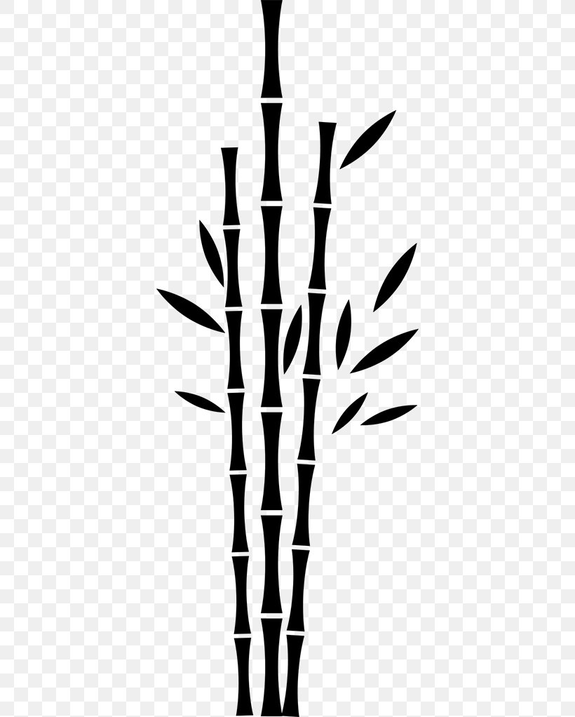 Sticker Tree Vinyl Group Bamboo Wall, PNG, 374x1022px, Sticker, Adhesive, Bamboo, Black And White, Branch Download Free