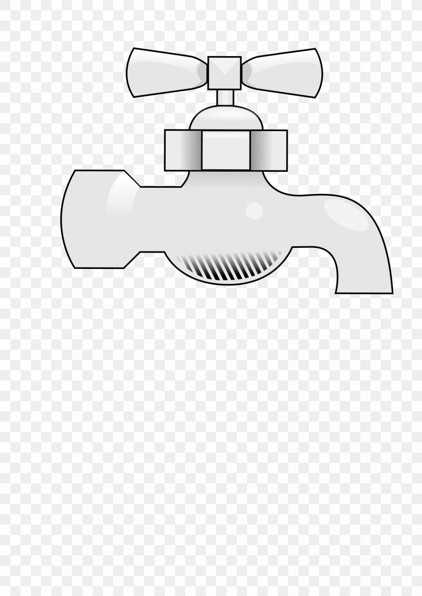 Tap Plumbing Fixtures Water Clip Art, PNG, 1697x2400px, Tap, Black And White, Hand, Joint, Line Art Download Free