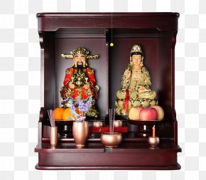 A Cupboard With A Partition - Temple Altar Worship PNG
