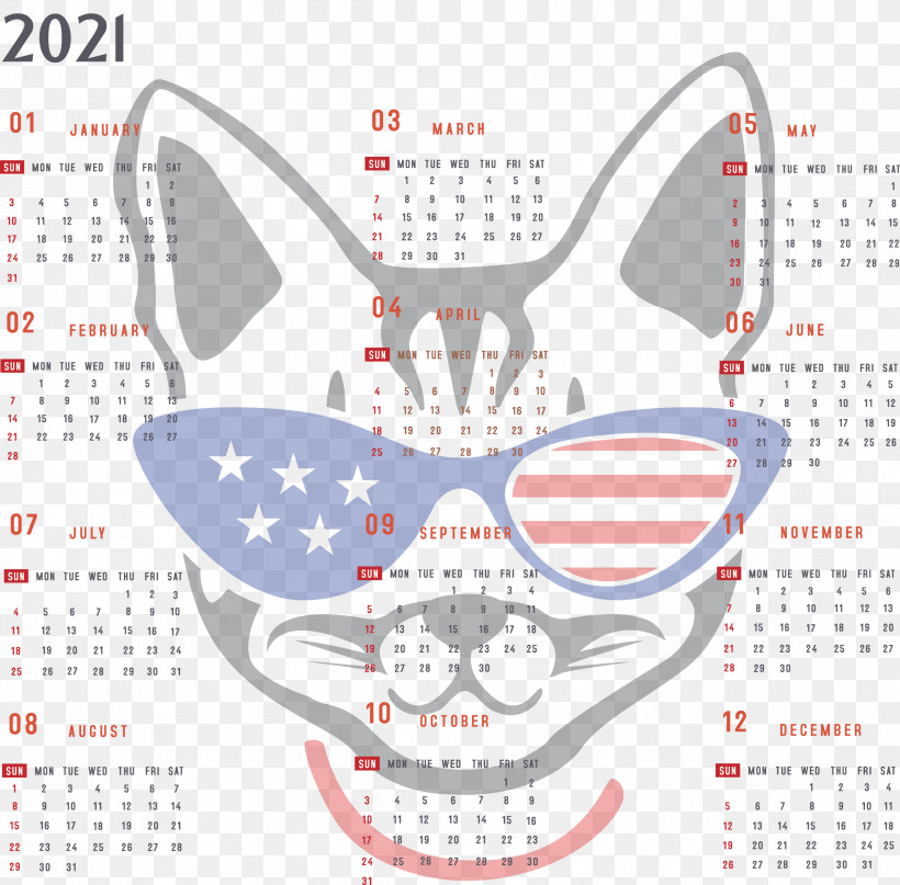 Year 2021 Calendar Printable 2021 Yearly Calendar 2021 Full Year Calendar, PNG, 3000x2954px, 2021 Calendar, Year 2021 Calendar, Calendar System, Independence Day, Indian Independence Day Download Free