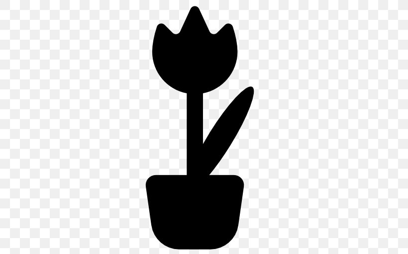 Flowerpot Vase Clip Art, PNG, 512x512px, Flower, Black And White, Flower Box, Flowering Plant, Flowerpot Download Free