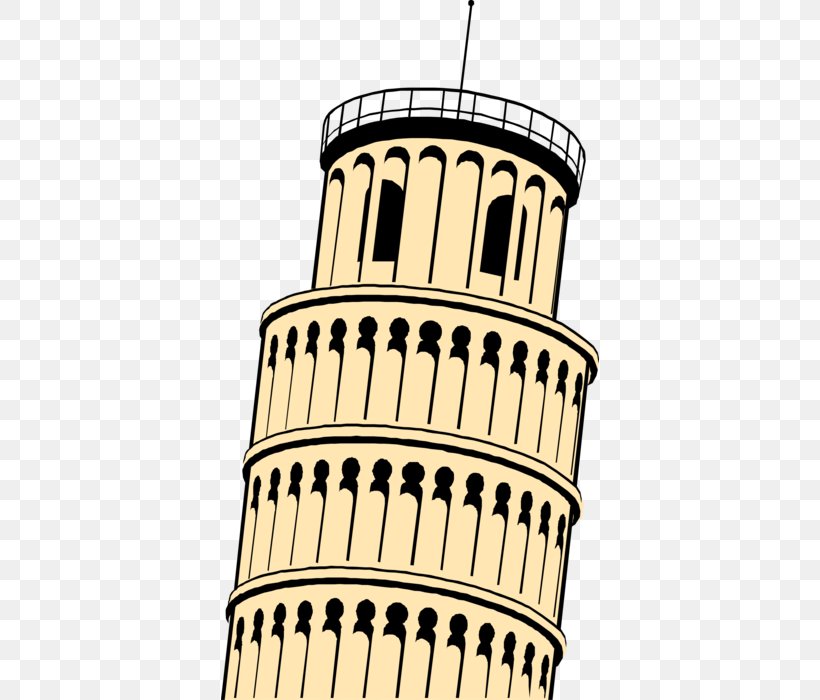 Leaning Tower Of Pisa Vector Graphics Image, PNG, 378x700px, Leaning Tower Of Pisa, Bell Tower, Black And White, Building, Drawing Download Free