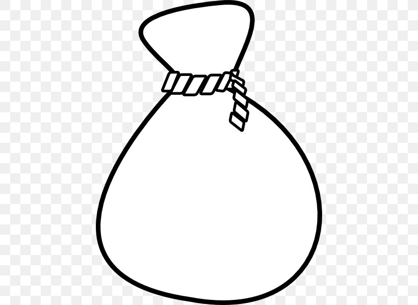 Money Bag Clip Art, PNG, 444x598px, Bag, Area, Black, Black And White, Christmas Gift Download Free