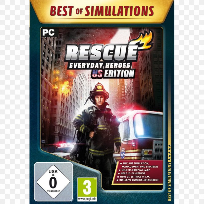Simulation Video Game PC Game Simulation Video Game, PNG, 1024x1024px, Video Game, Action Figure, Computer Software, Firefighter, Game Download Free