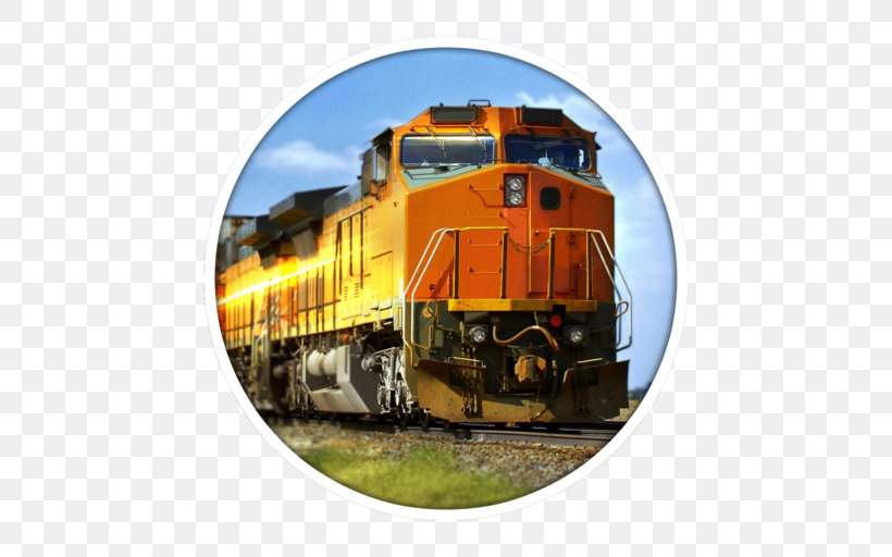 Train Rail Transport Locomotive Wabtec Corporation Rail Freight Transport, PNG, 512x512px, Train, Cargo, Godstog, Intermodal Container, Locomotive Download Free