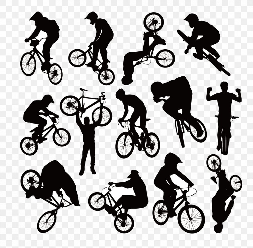 Bicycle Cycling BMX Clip Art, PNG, 1193x1172px, Bicycle, Bicycle Part, Black And White, Bmx, Bmx Bike Download Free