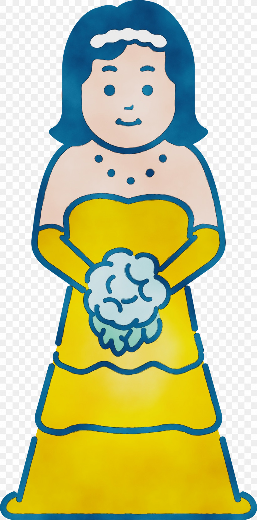 Cartoon Character Electric Blue M Electric Blue / M Yellow, PNG, 1487x3000px, Wedding, Behavior, Bride, Cartoon, Character Download Free