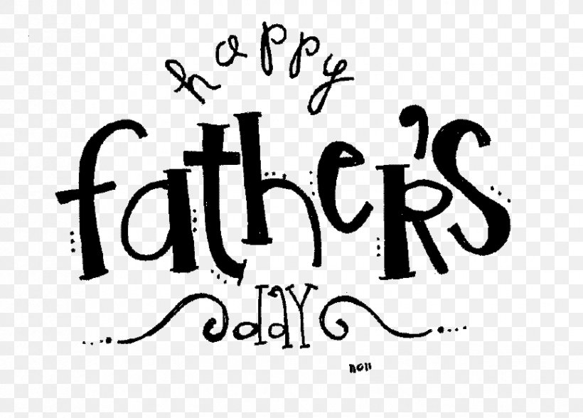 Fathers Day Gift Clip Art, PNG, 865x621px, Fathers Day, Area, Black And White, Brand, Calligraphy Download Free