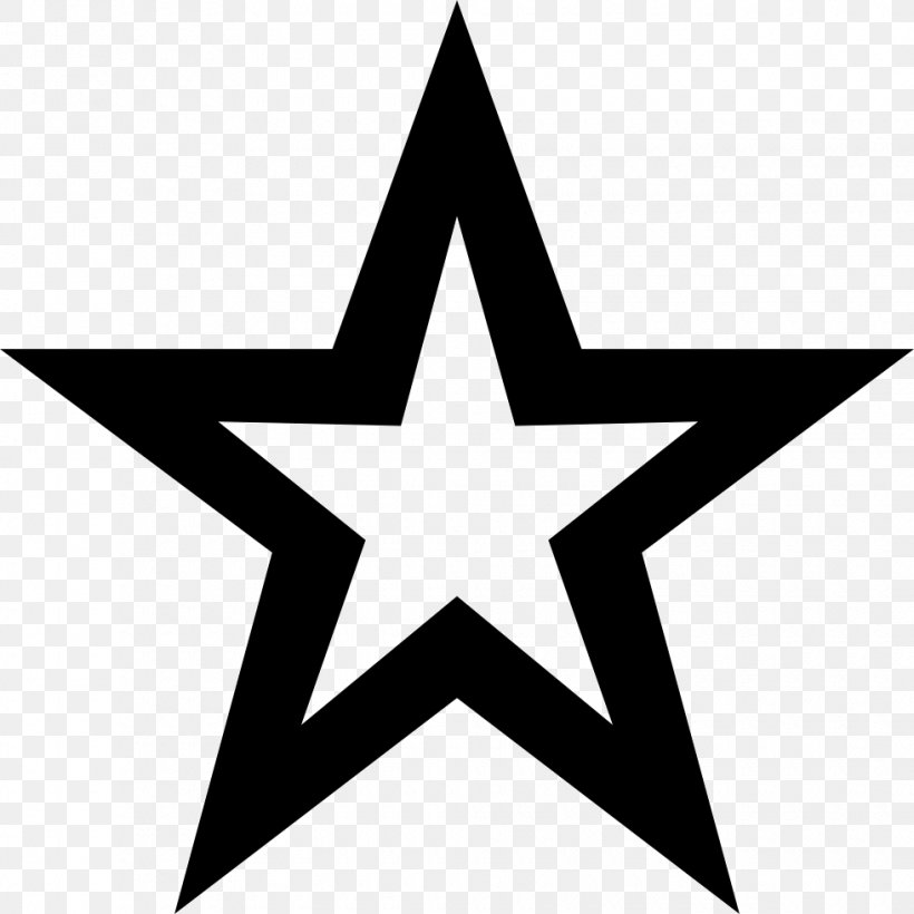 Nautical Star Clip Art, PNG, 980x980px, Star, Area, Black, Black And White, Fivepointed Star Download Free