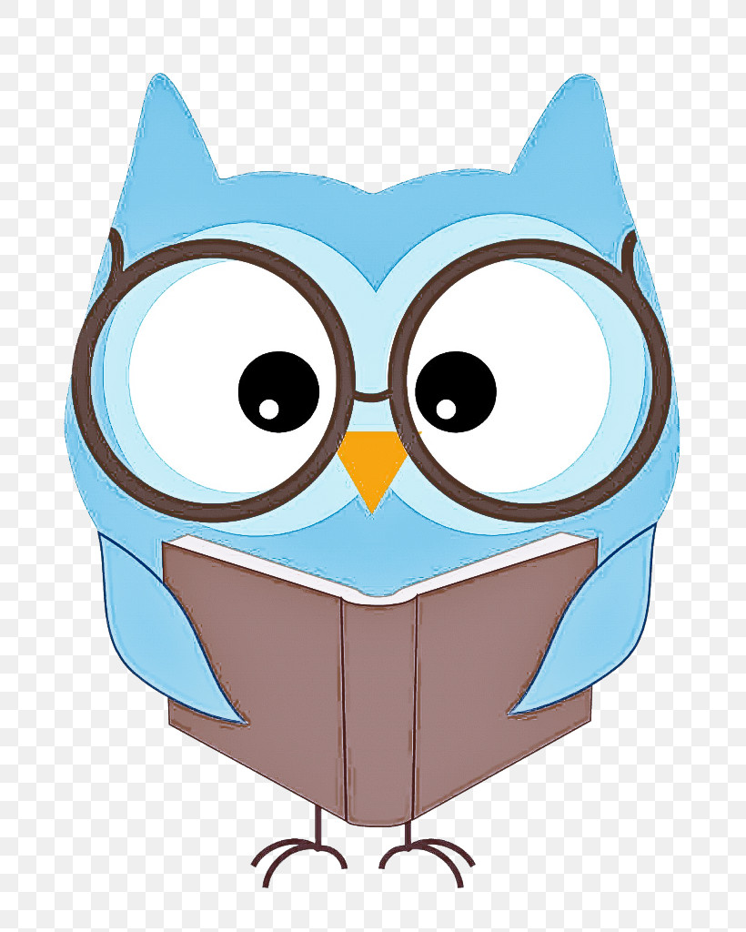 Glasses, PNG, 714x1024px, Owl, Bird, Bird Of Prey, Blue, Cartoon Download Free