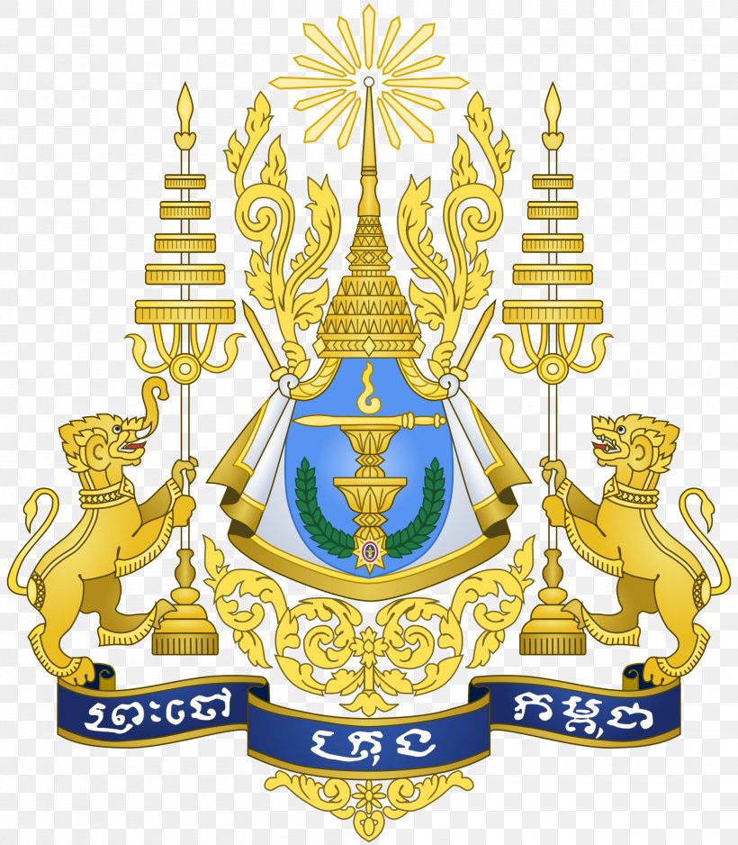Royal Arms Of Cambodia Royal Coat Of Arms Of The United Kingdom Flag Of Cambodia, PNG, 2000x2288px, Cambodia, Coat Of Arms, Crown, Flag, Flag Of Cambodia Download Free