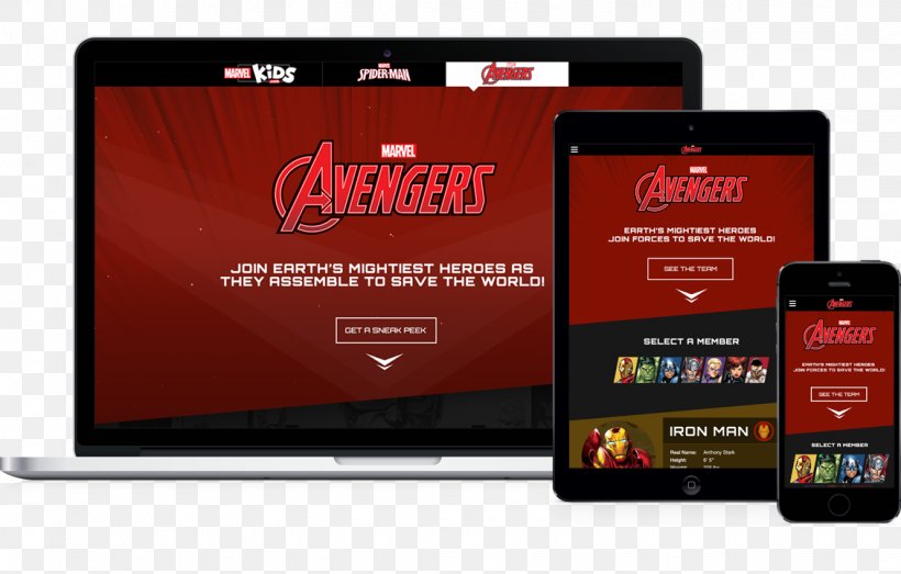 The Avengers Marvel Comics Marvel Cinematic Universe Brand Responsive Web Design, PNG, 1130x722px, Avengers, Advertising, Brand, Display Advertising, Electronics Download Free